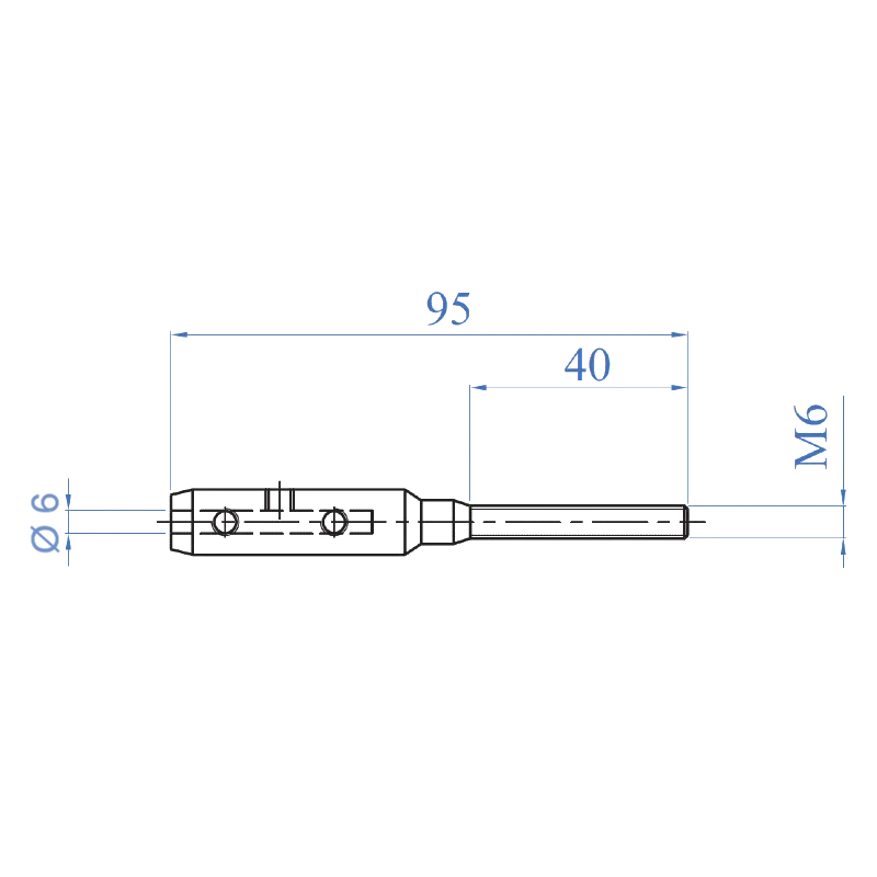 Inox® Rope Male End