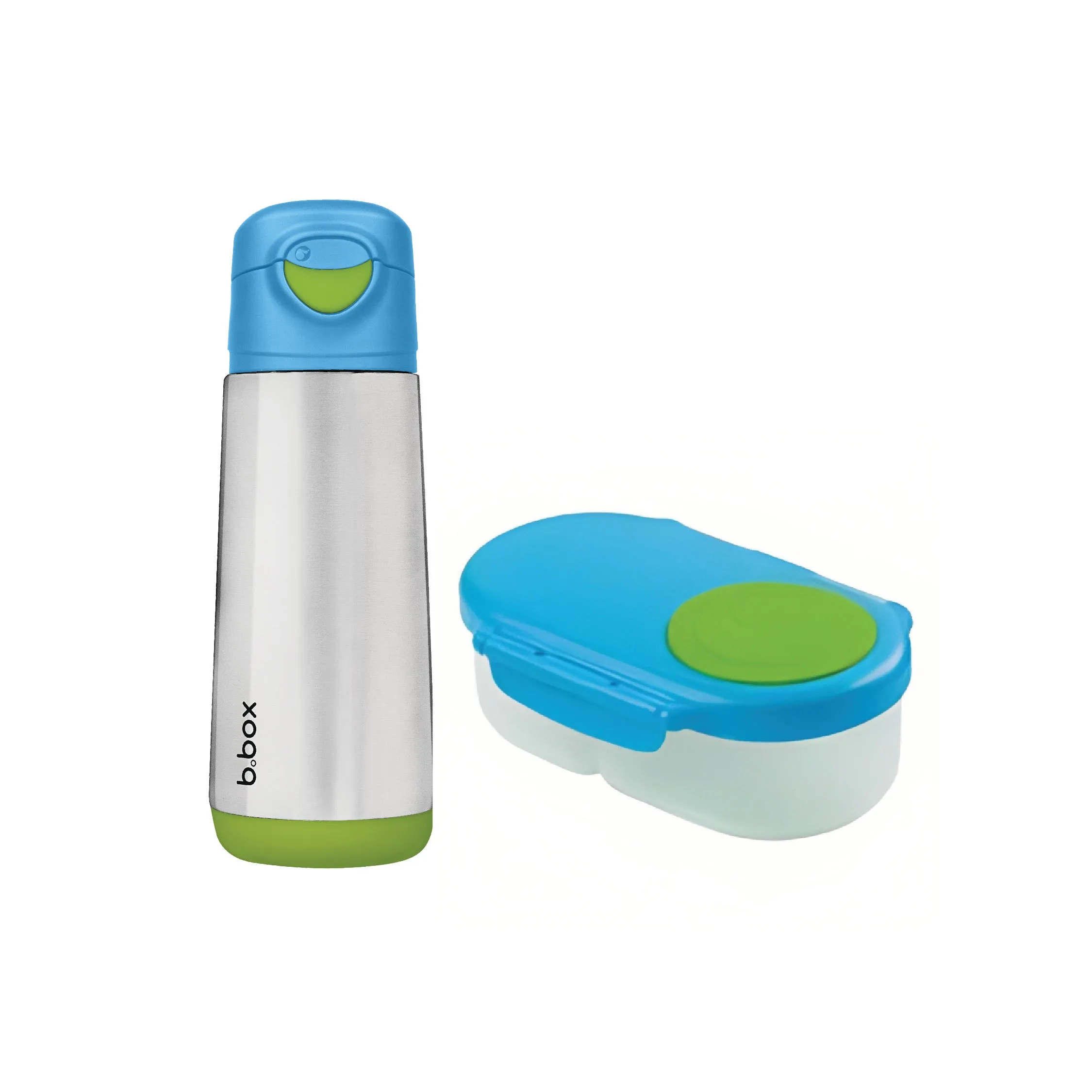 Insulated Spout Bottle 500ml   Snack box Blue