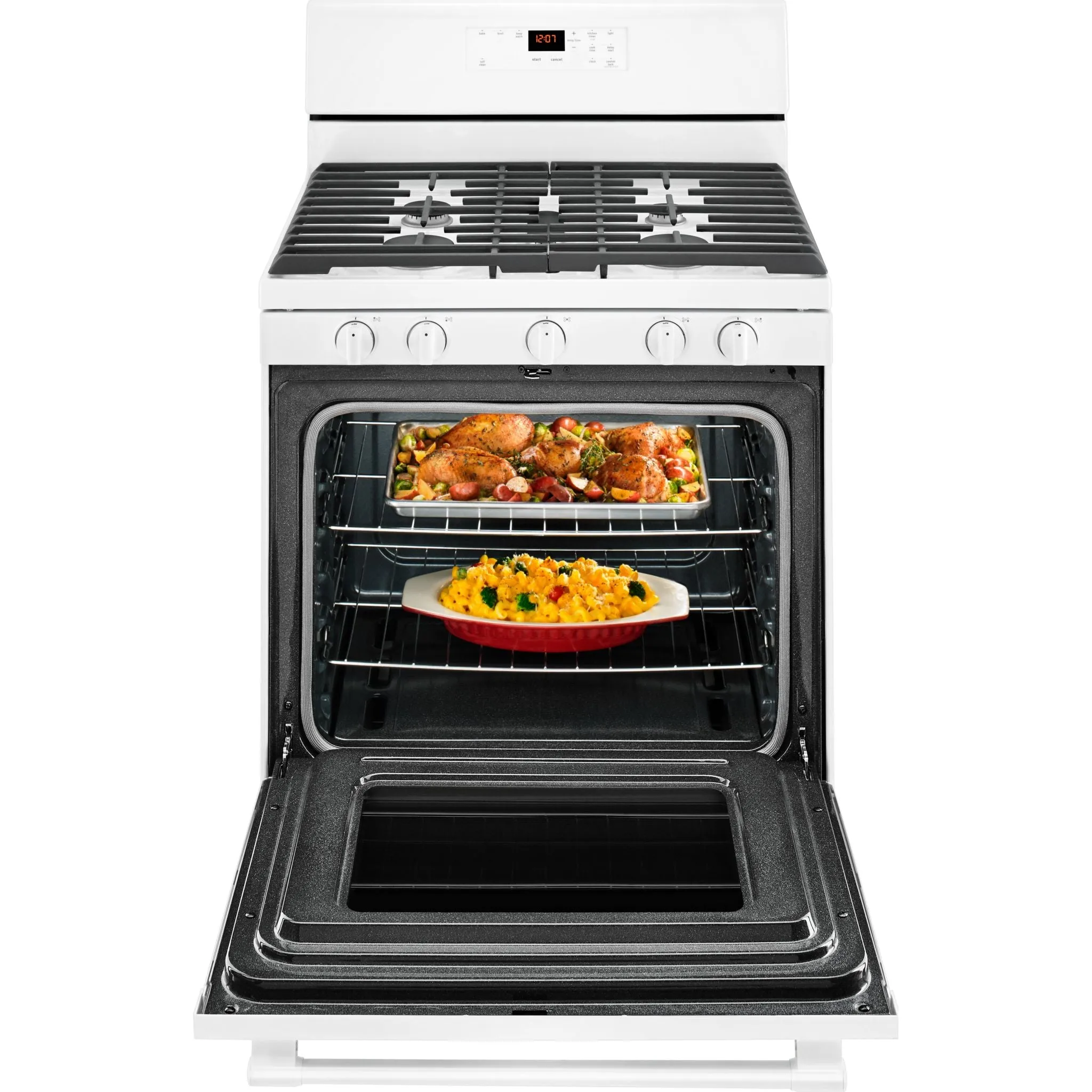 Maytag 30" WIDE GAS RANGE WITH 5TH OVAL BURNER - 5.0 cu. ft. (MGR6600FW)