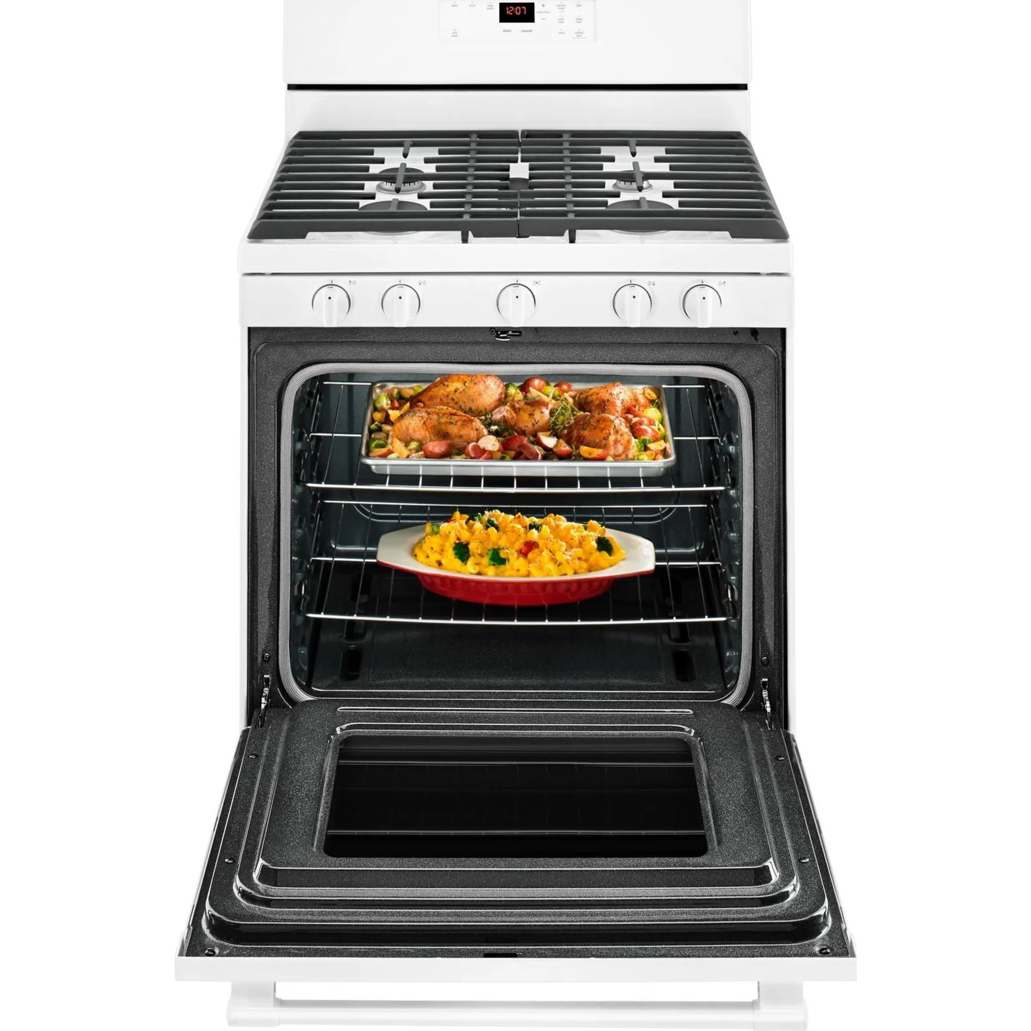 Maytag 30" WIDE GAS RANGE WITH 5TH OVAL BURNER - 5.0 cu. ft. (MGR6600FW)