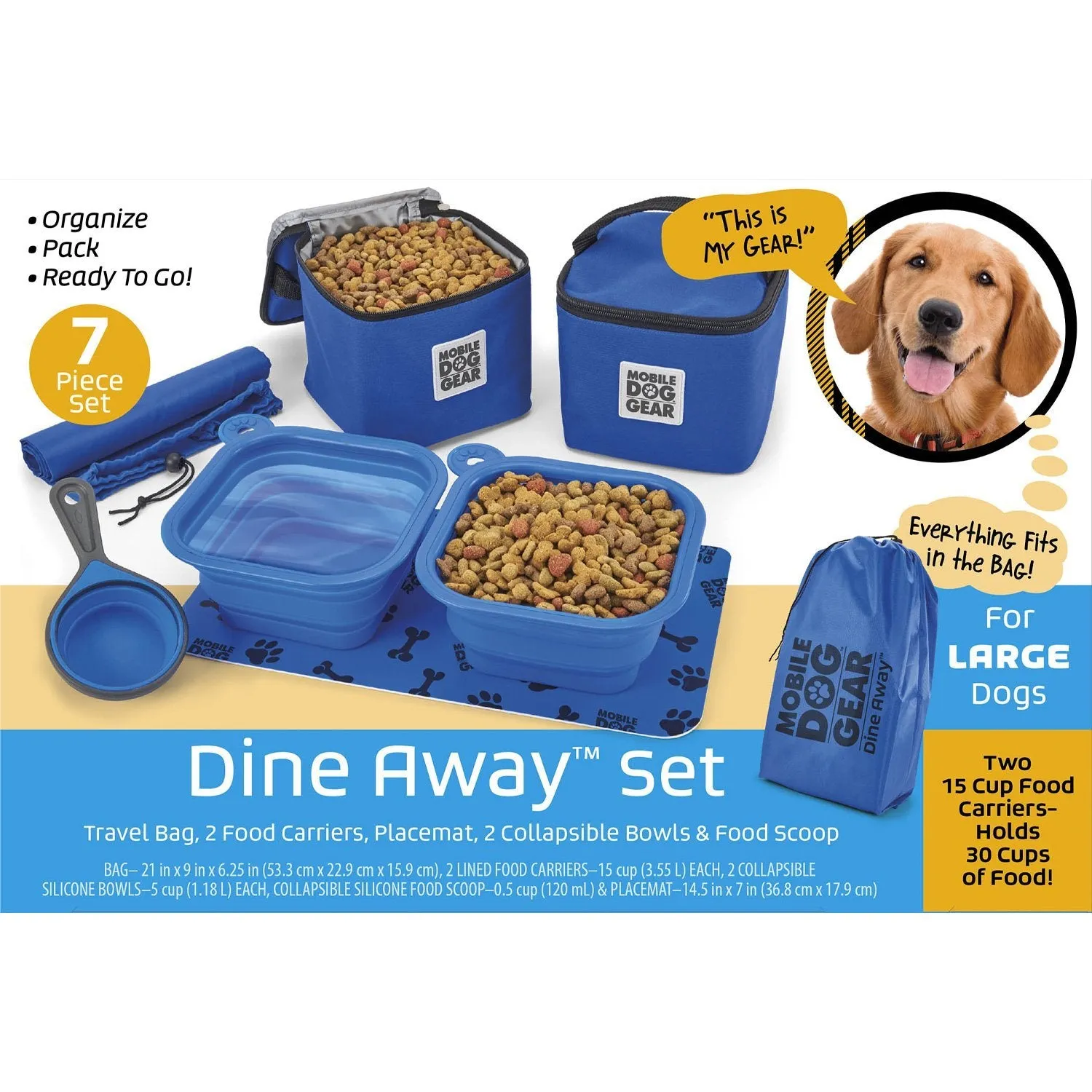 Mobile Dog Gear Dine Away® Bag (Med/Lg Dogs)