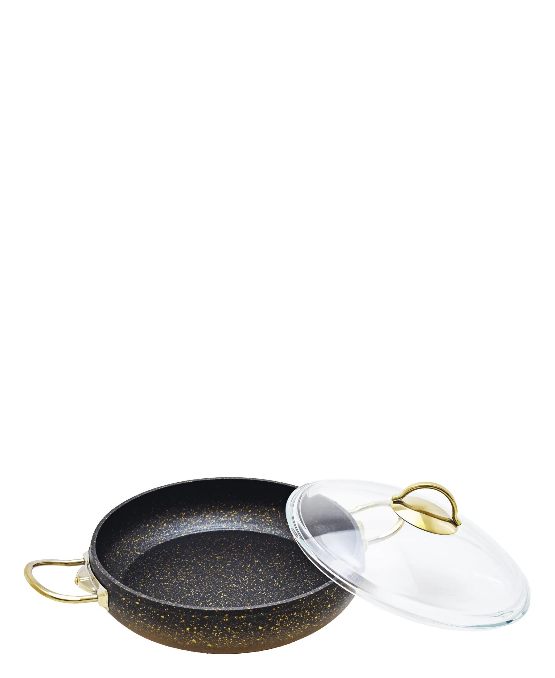 OMS Non Stick 26cm Low Casserole - Gold