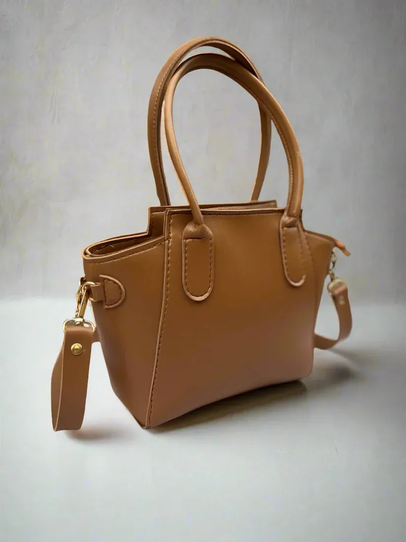 Petite Satchel Purse “Tawny Brown