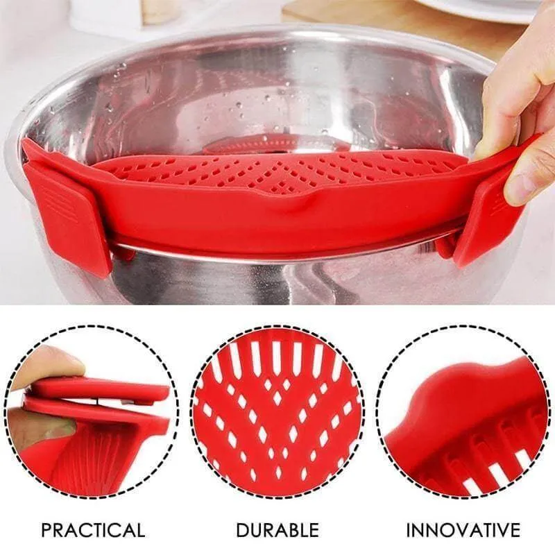 Silicone Pot Side Drainer