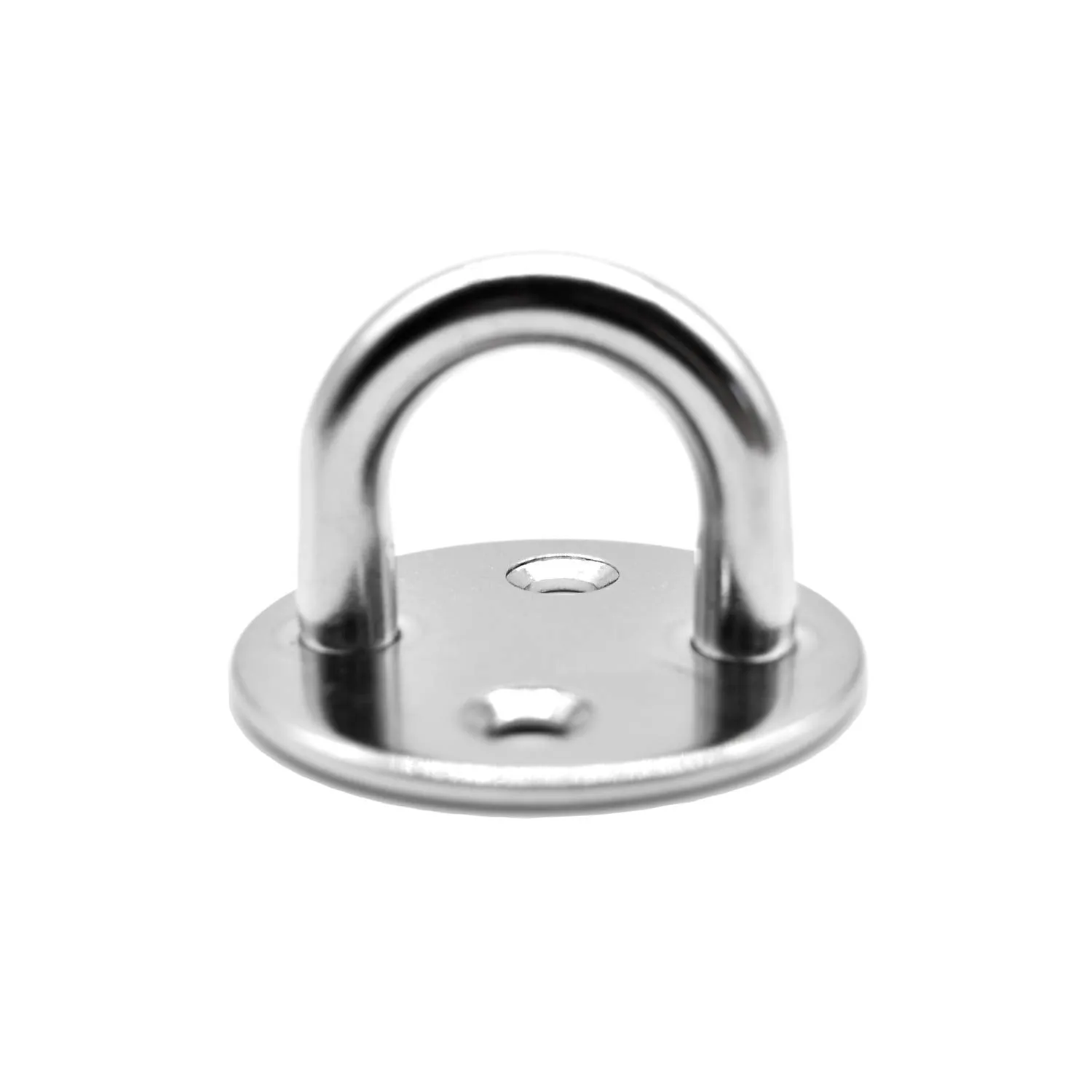 Stainless-Steel Thick Ring Round Sail Shade Pad Eye Plate Boat Rigging