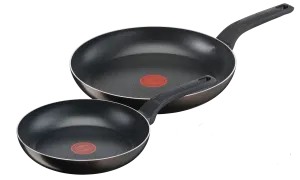 Tefal Extra Cook & Clean Non-Stick Twin Pack Frypan Set 24/28cm