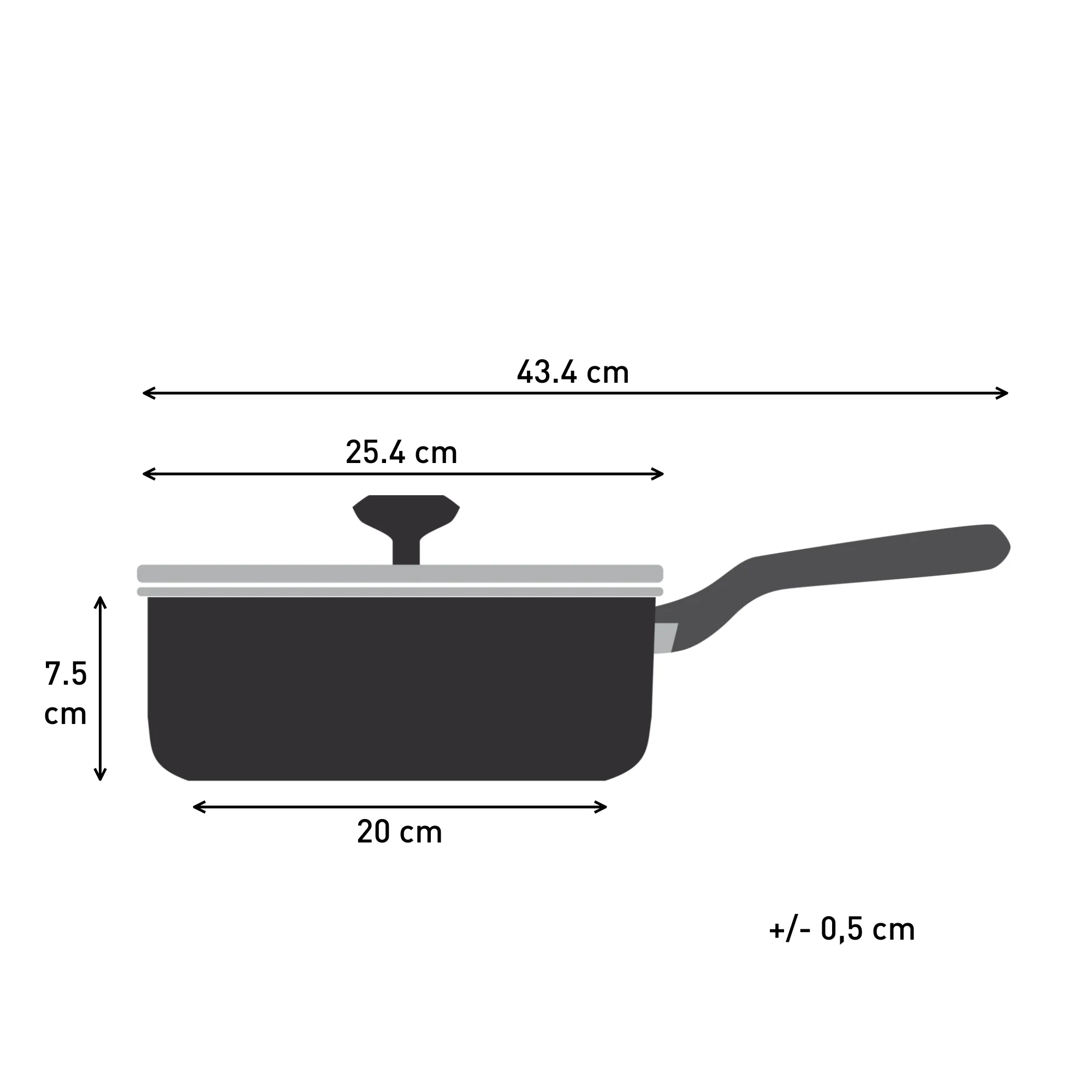 Tefal Revive Ceramic Induction Non-Stick Saute Pan   Lid 24cm