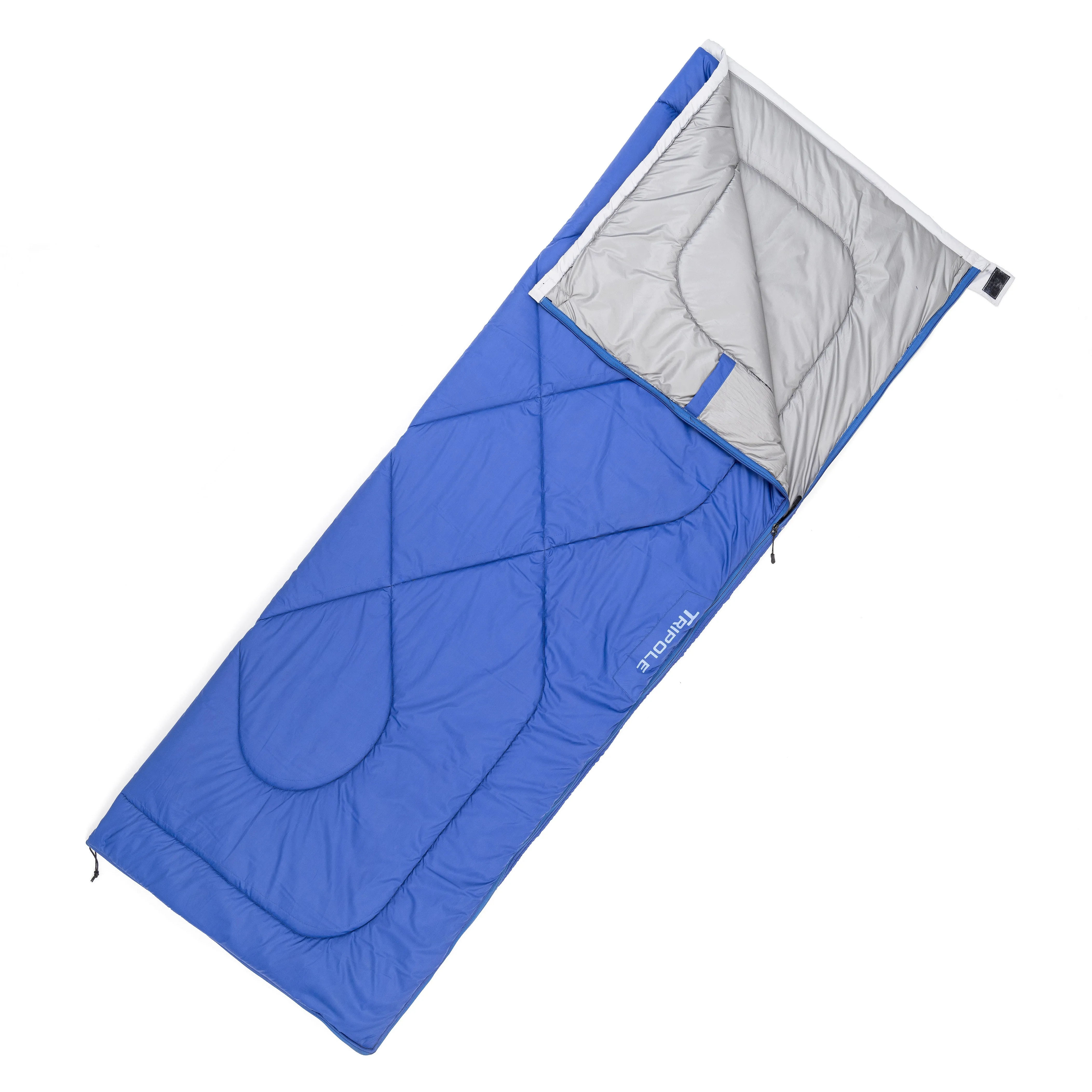 Tripole Camp Series Envelope Sleeping Bag for Camping and Hiking (Royal Blue)