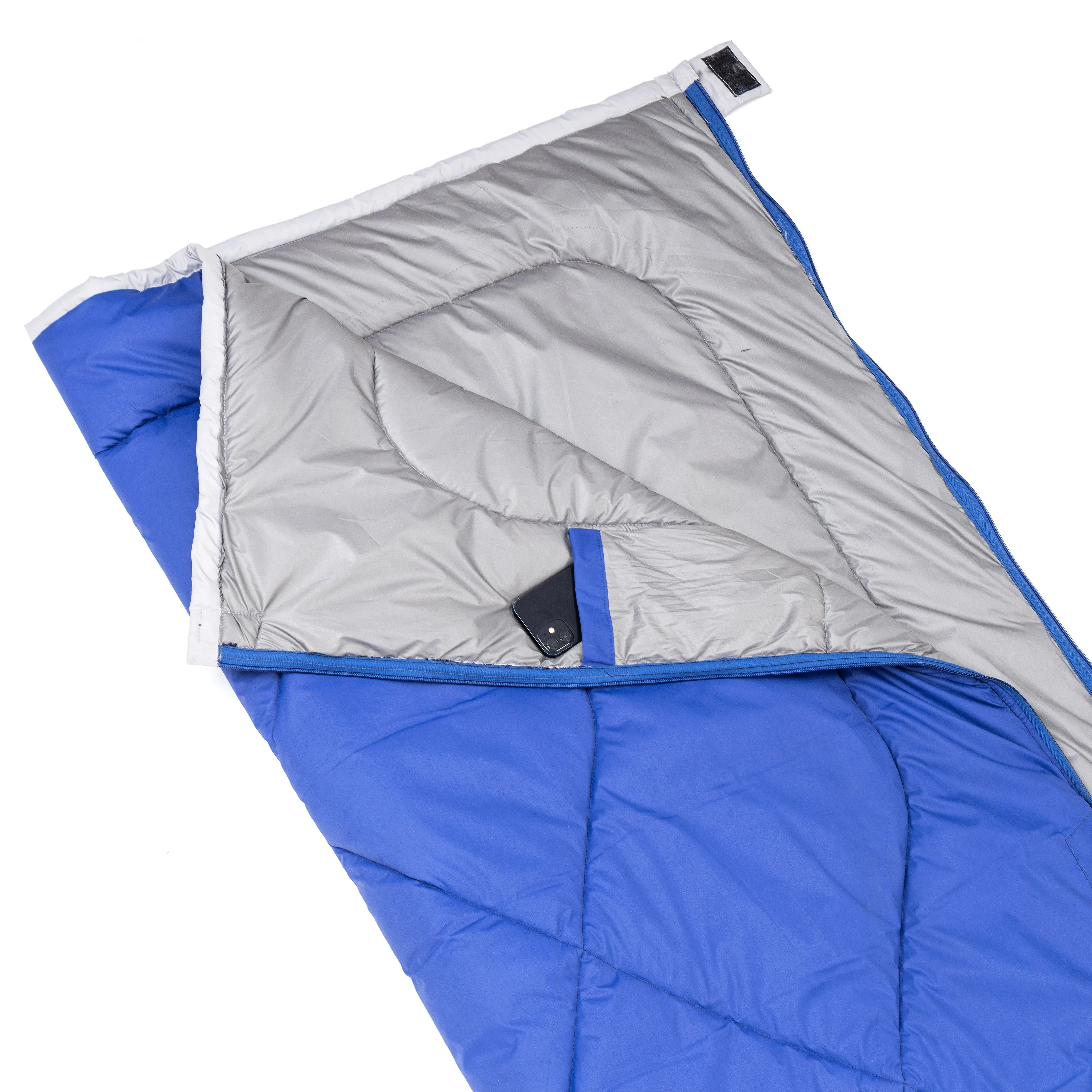 Tripole Camp Series Envelope Sleeping Bag for Camping and Hiking (Royal Blue)