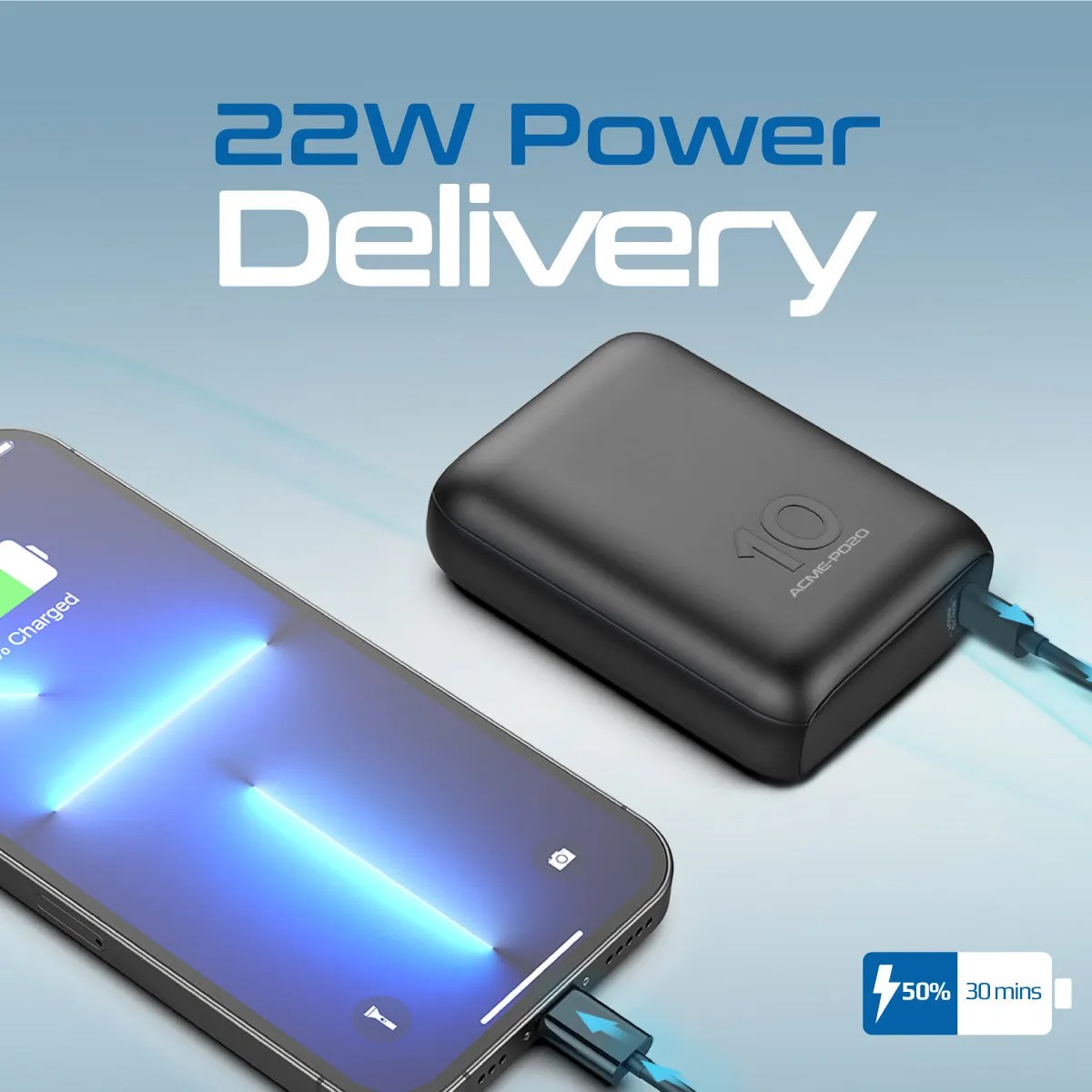 Ultra-Compact Power Bank with 20W Power Delivery & Quick Charge 3.0