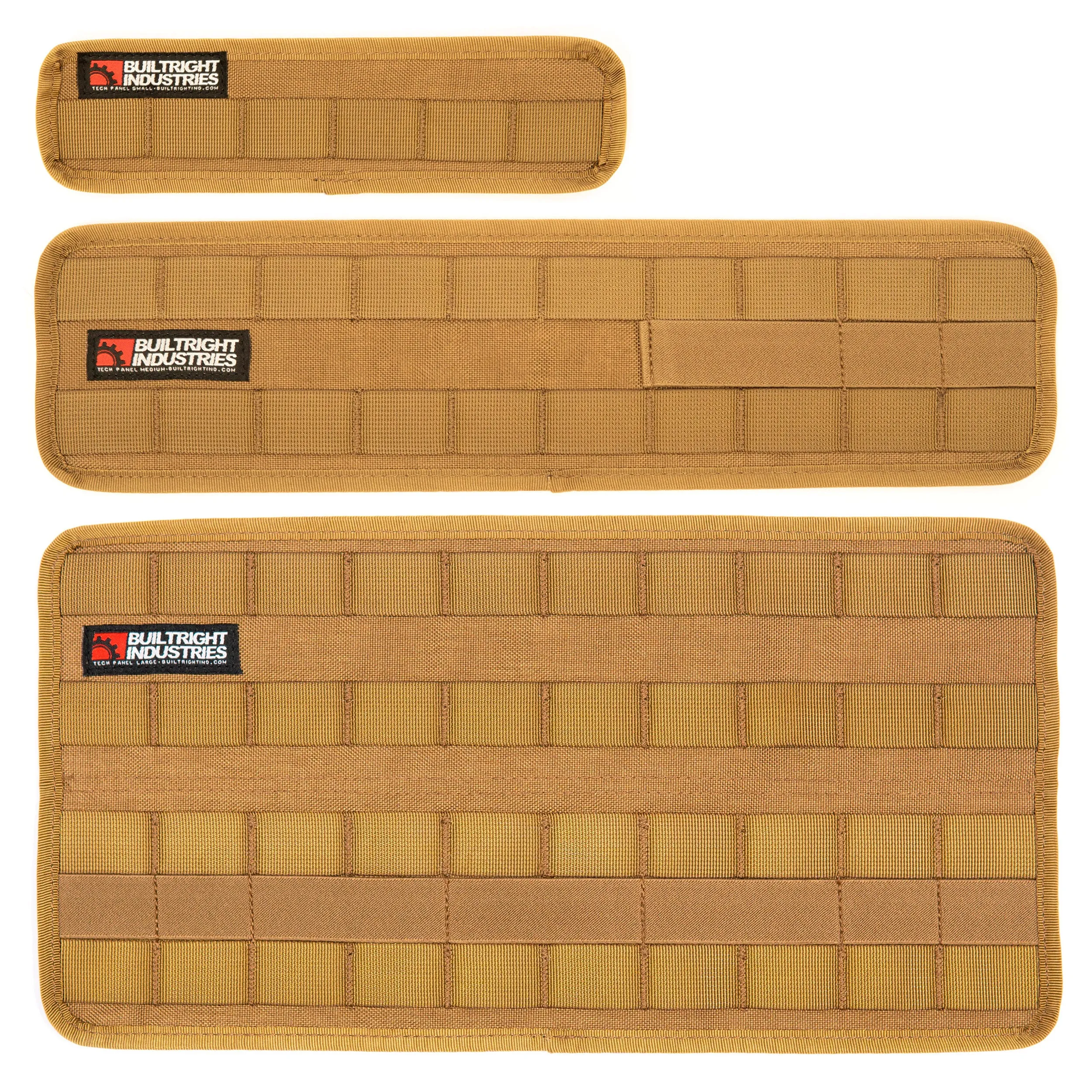 Velcro Tech Panel - Coyote Tan | 3pc Kit