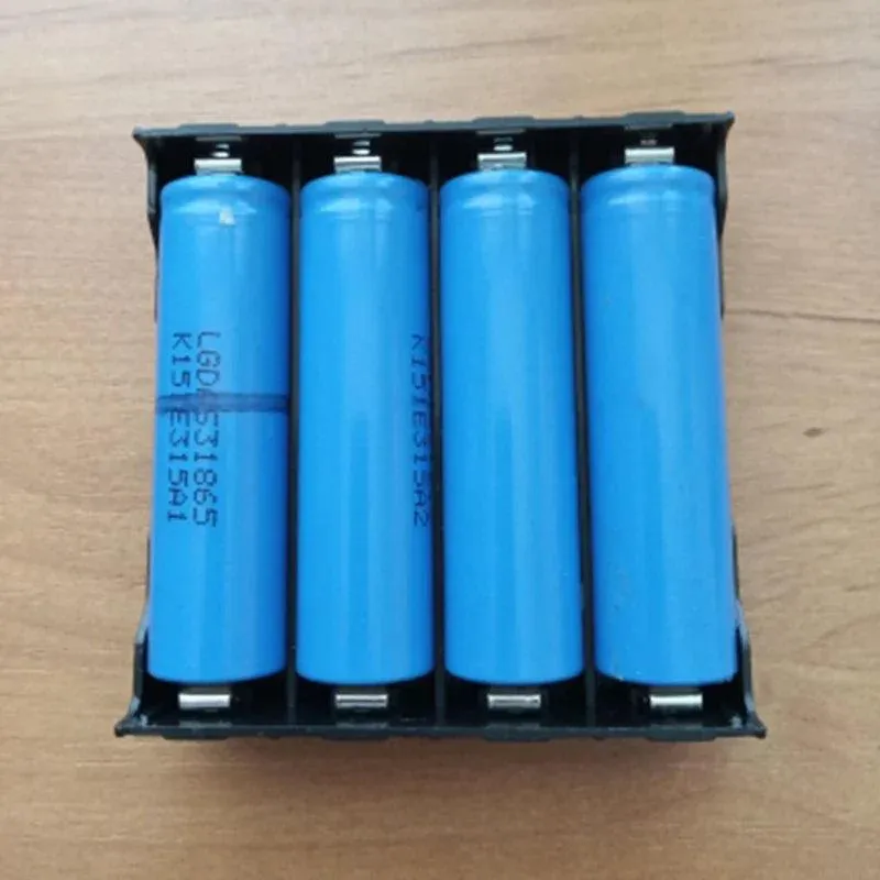 Versatile DIY ABS 18650 Battery Holder Cases - 1 to 4 Slot Power Bank Storage Solutions