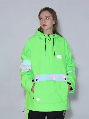 Women's Gsou Snow Unisex Reflective Mountain Mission Anorak Snow Jacket