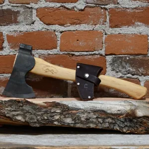 Wood-Craft 1.7lbs Camp Carver Axe W/16" Curved Handle & Mask