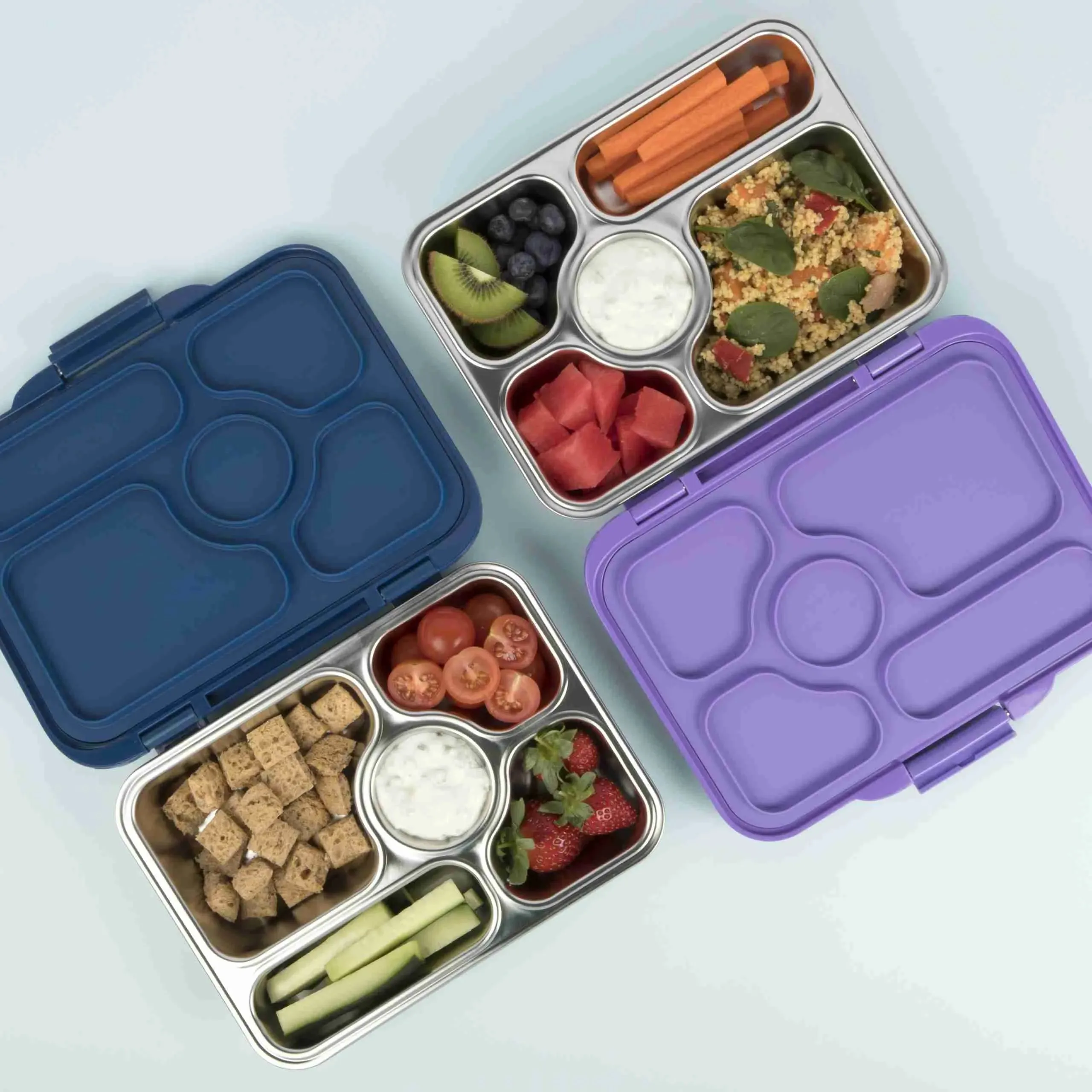 Yumbox Presto-Stainless Steel Leakproof Bento Box SANTA FE BLUE